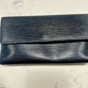 Louis Vuitton Epi Leather Black Wallet